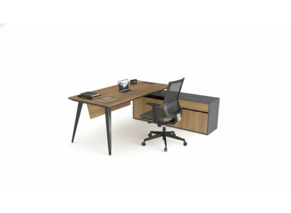 Biurko narożne Office Tabela Braun Duży Boss stoły Biurko Meble