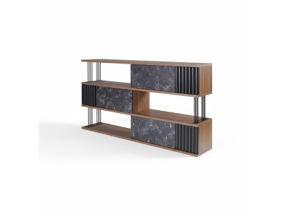 Szafka na dokument Półki Drewno Design Nowość Szafa Office System Meble Meble