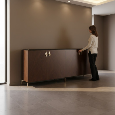 Komoda Nowoczesna Szafa Kredens Meble Biurowe Drewno Metal Meble Luxury