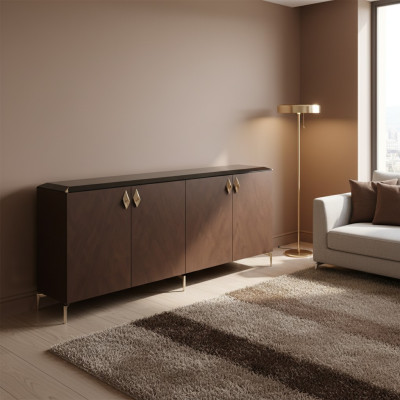 Komoda Nowoczesna Szafa Kredens Meble Biurowe Drewno Metal Meble Luxury