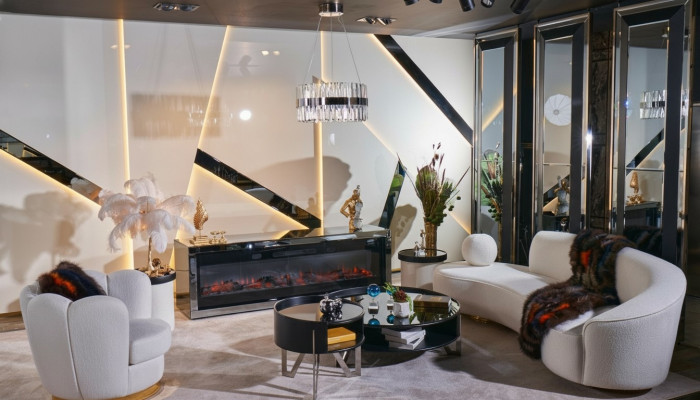 Luksusowy Biały Salon Ustaw 3-miejsce siedzące Fotel Okrągły stolik kawowy