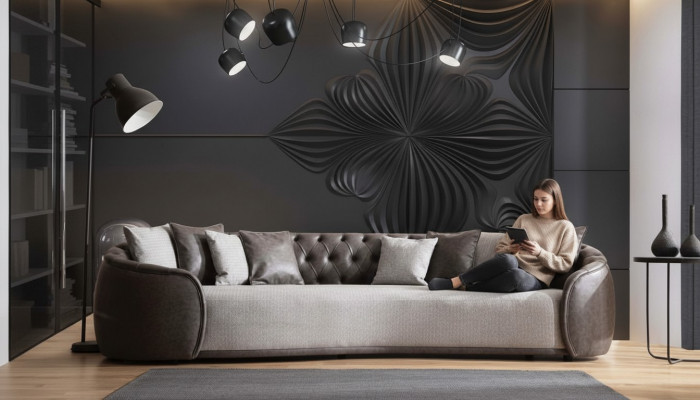 Luksusowa Ławka Sofa Kanapa Salon Biuro Meble Włókiennicze Sofy 3 miejsce do siedzenia