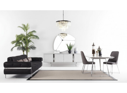 jadalnia Ustaw Sofa Tabela 4x Krzesło Zestaw Kredens Lustro Meble 8-szt