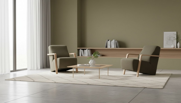 Design Fotel Jednoosobowy Salon Wygodna Podkładka Meble w kolorze zielonym