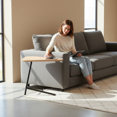 Luksusowy Salon Stolik Nowoczesne Meble Materiał Drewno z Metalem
