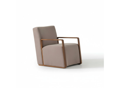 Fotel 1 miejsce do siedzenia Sofa Włókienniczy Materiał Kanapy Podkładka Design Meble New Grey