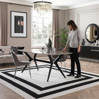 Luksusowa jadalnia Stół obiadowy Loft Design Tabela Meble Umeblowanie