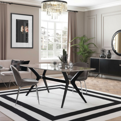 Luksusowa jadalnia Stół obiadowy Loft Design Tabela Meble Umeblowanie
