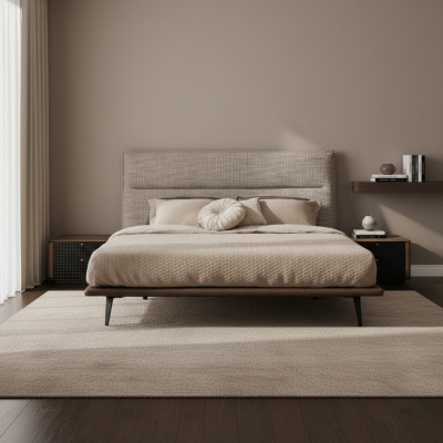 Modern Loft Design Sypialnia Łóżko Design Luksusowe łóżko Podkładka Style Meble New grey