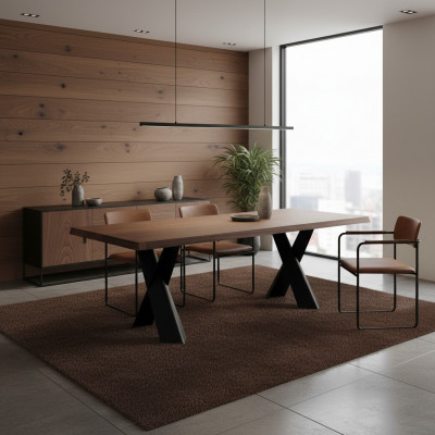 Stół obiadowy Tabela Drewno Meble Design jadalnia stoły Designerski stół drewniany 220x100cm