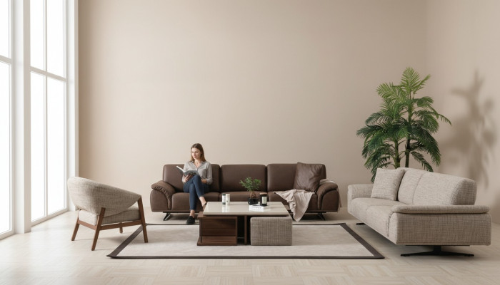 Zestaw sofowy 3+3+1 miejsce do siedzenia Sofa Żywy krajobraz Ustawić Design Modern
