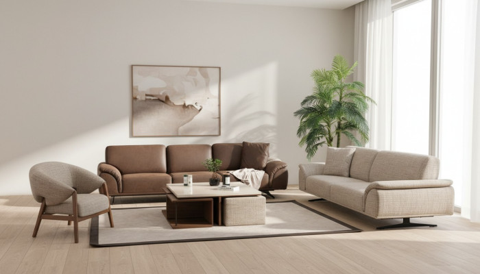 Zestaw sofowy 3+3+1 miejsce do siedzenia Sofa Żywy krajobraz Ustawić Design Modern