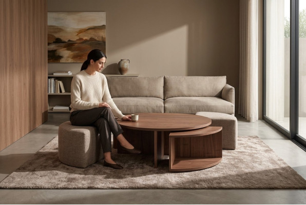 stolik kawowy stolik kawowy salon brązowy luksusowy design stoły drewniane Tabela