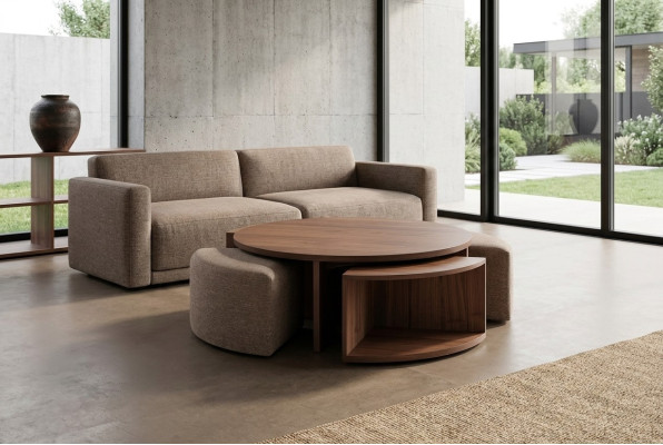 stolik kawowy stolik kawowy salon brązowy luksusowy design stoły drewniane Tabela