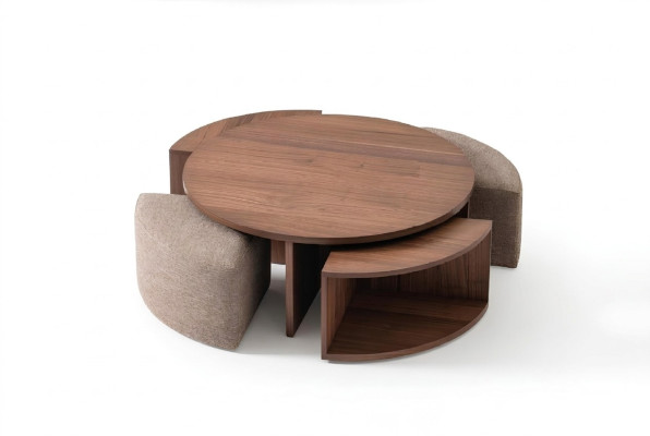 stolik kawowy stolik kawowy salon brązowy luksusowy design stoły drewniane Tabela