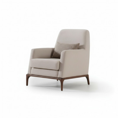 Design Sofa Fotel Couch Podkładka Luksusowe kanapy włókiennicze 1 miejsce siedzące nowe szare