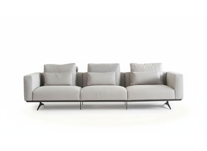 Projekt salonu Zestaw sofowy 4-miejsce do siedzenia Kanapa Biała sofa tapicerowana Nowość