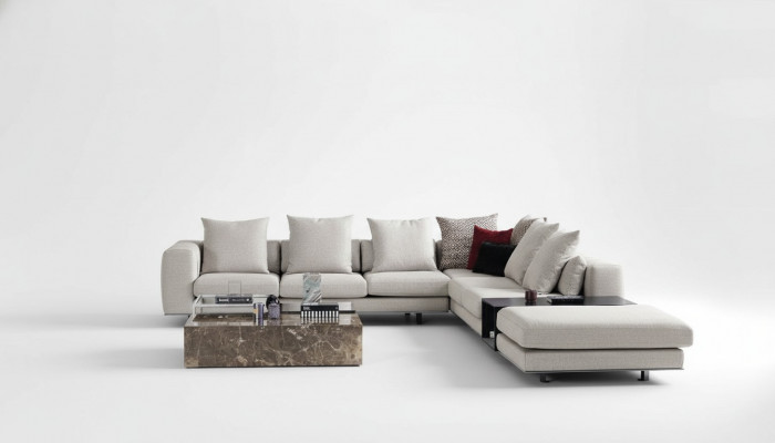 Żywy krajobraz Narożnikowa kanapa Sofa Kanapa w kształcie litery L Siedziba Włókienniczy Podkładka Design