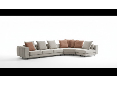Żywy krajobraz Sofa Narożnikowa kanapa Design Meble Couch L-Shape New Style Modern
