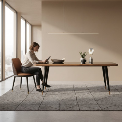 Stół obiadowy Tabela stół szklany jadalnia stoły 210x100 Stoły do ​​jadalni 210x100cm