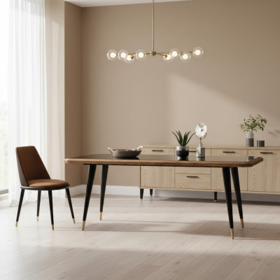Stół obiadowy Tabela stół szklany jadalnia stoły 210x100 Stoły do ​​jadalni 210x100cm