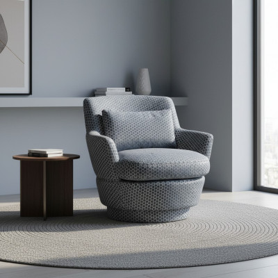Luksusowy Fotel Design Meble Drewno z Włókienniczy Sofa Jednoosobowa Lounge Club