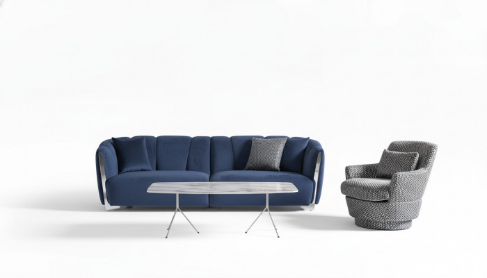Zestaw sofowy 4+1 miejsce do siedzenia stolik kawowy Sofa Fotel Siedziba luksusowy zestaw 3-częściowy nowy