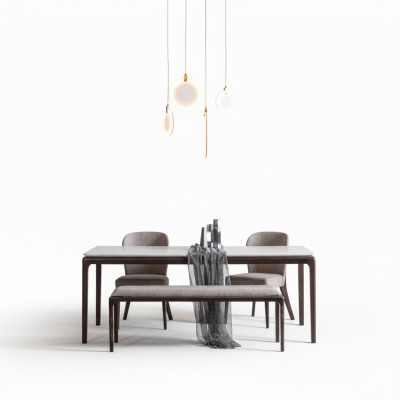 jadalnia Stół obiadowy Luxury Meble Design Material Drewno Modern grey