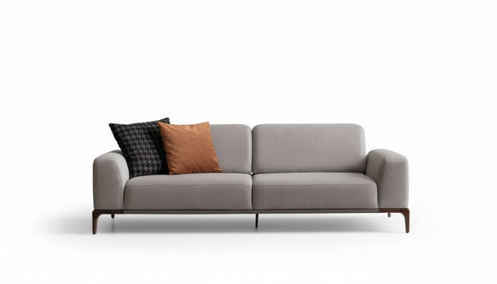 Sofa do salonu 3 miejsce do siedzenia design style meble nowoczesne sofy szare