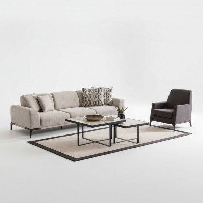 Sofa do salonu 4 miejsce do siedzenia Design Style Meble Nowoczesne sofy Eleganckie