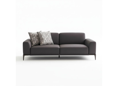 Sofa 3-osobowa Brązowa Sofa Styl Luksusowy Salon Nowoczesny Design Podkładka
