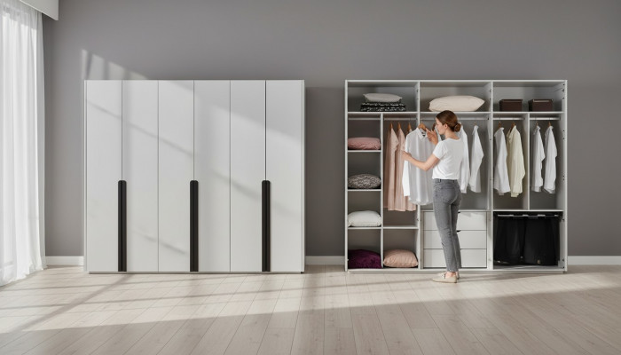 Sypialnia barierka Szafa Drewno luksusowy nowoczesny design nowość