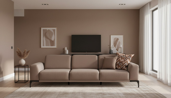 Pokój dzienny sofa trzyosobowa 4 miejsce do siedzenia brązowe sofy nowa kanapa luksusowa nowa