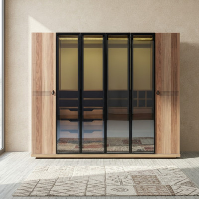 Transparentna Szafa Meble Luxury Design Sypialnia