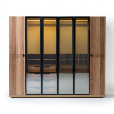 Transparentna Szafa Meble Luxury Design Sypialnia