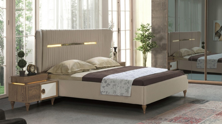 Sypialnia Stolik nocny Stolik Design Nowoczesne nowe Brązowe Drewno