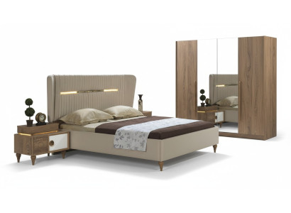 Sypialnia Stolik nocny Stolik Design Nowoczesne nowe Brązowe Drewno