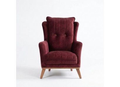 Wohnzimmer Sessel 1 Sitzer Couch Polster Sitz Design Textil Polster Stoff