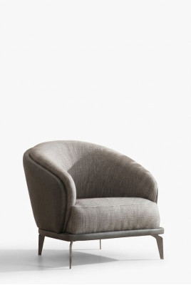 Fotel Single Seater Luxury 1 Siedziba Podkładka Siedziba Design Szary Siedziba Materiał Nowy
