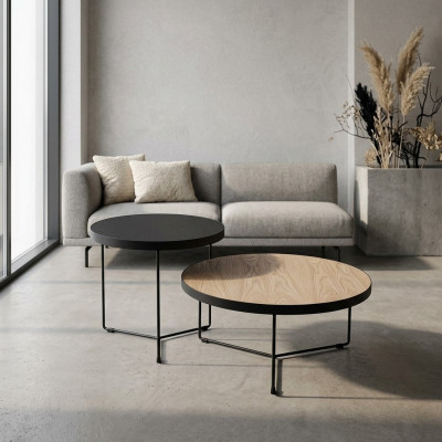 Design Stoliki do kawy boczne stoły Tabela Stolik kawowy do salonu 2-częściowy