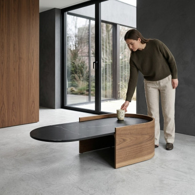 stolik kawowy stoły designerski Stolik luksusowy Drewno salon Tabela