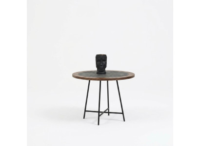stolik kawowy Design Drewno Okrągły Brązowy Stolik kawowy Tabela Living Room stoły Nowość