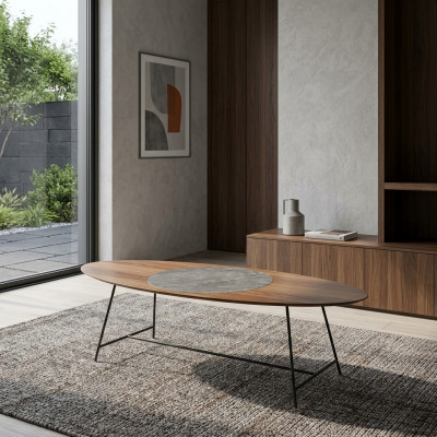 stolik kawowy Salon Tabela Brown Drewno Stolik Kawowy Design Meble Nowość