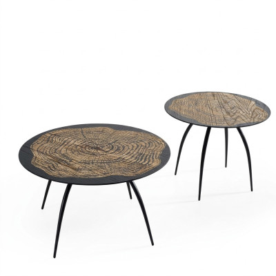 Luxury Design Stoliki do kawy Czarny Okrągły stoły Living Pokój Kredens