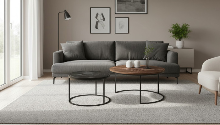 Nowoczesne stoły Designer Luxury Stolik New Stoliki do kawy Tabela 2 szt. brązowy