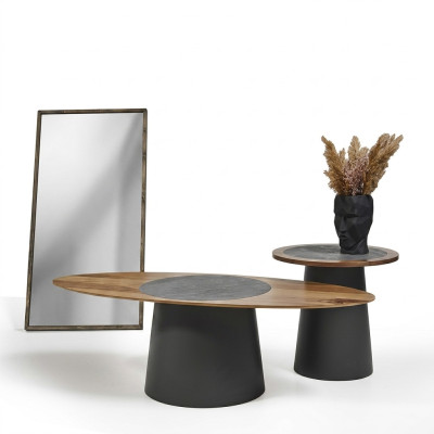 Stoliki do kawy Design Meble Stil Drewno Stoły okrągłe w stylu włoskim