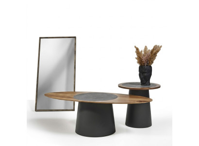Stoliki do kawy Design Meble Stil Drewno Stoły okrągłe w stylu włoskim