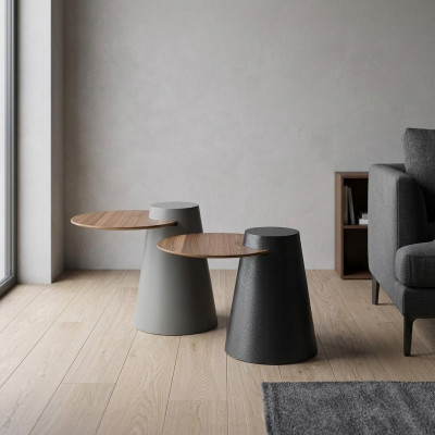 Zestaw 2x stolików kawowych Stoliki do kawy Stoliki boczne designerskie Okrągłe stoliki szklane