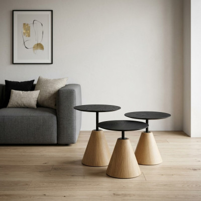 Luksusowy salon Stoliki do kawy Design stoły 3 szt. Stoliki kawowe Meble