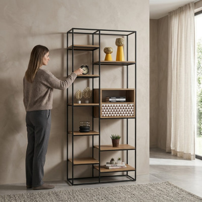 Półka na książki Design Półka półka drewniana, półka stojąca, półka na dokumenty, półka biurowa, nowe